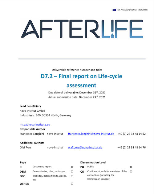 D.7.2. Final Life-cycle assessment